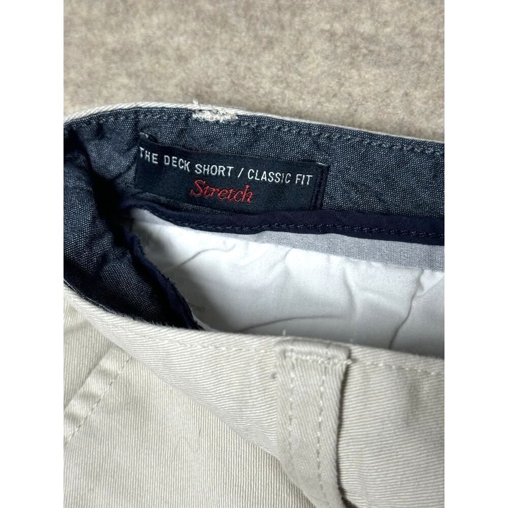 Nautica Men's Chino Shorts Light Khaki Stretch Flat Front 33W Casual Golf - Picture 9 of 10
